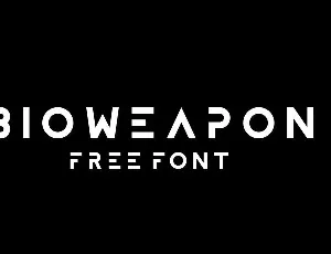 Bioweapon Free Display font