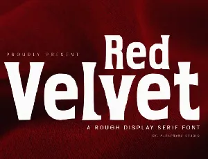 Red Velvet font