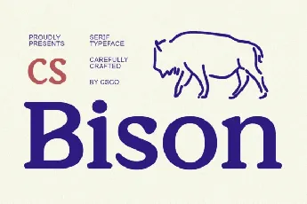 CS Bison font