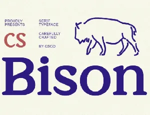 CS Bison font