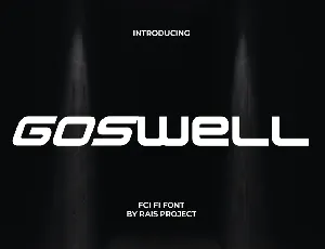 Goswell Demo font