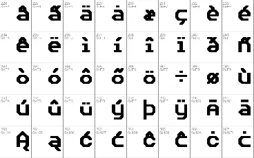 Bedstead font