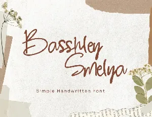 Basshley Smelya font