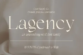 Lagency Serif font