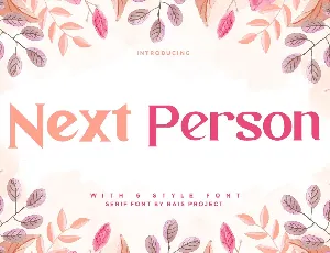 Next Person font