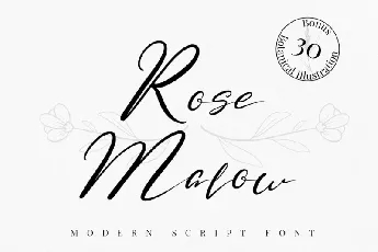 Rose Malow Script font