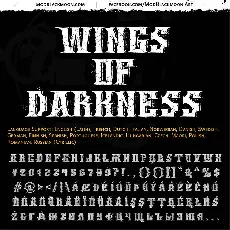 Wings Of Darkness font