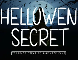 Hellowen Secret Display font