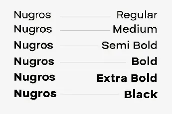 Nugros Family font