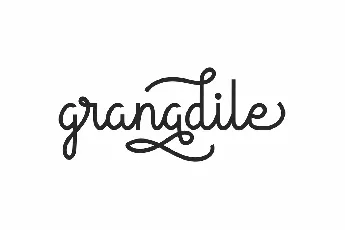 Granadile Handwriting Monoline Script font