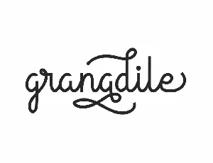 Granadile Handwriting Monoline Script font