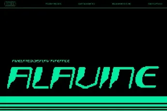 Alavine Pixel font