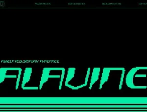 Alavine Pixel font