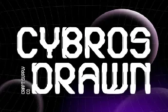 Cybros Drawn font