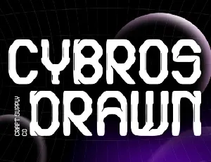 Cybros Drawn font