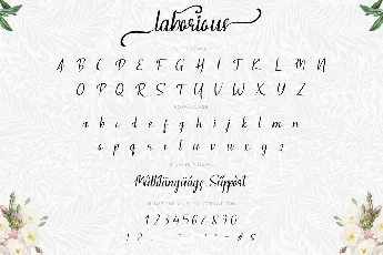 Laborious Demo font