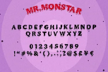 MR.MONSTAR font