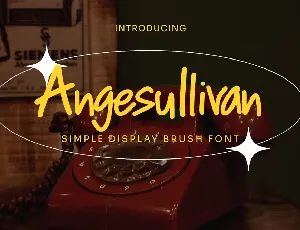 Angesullivan font