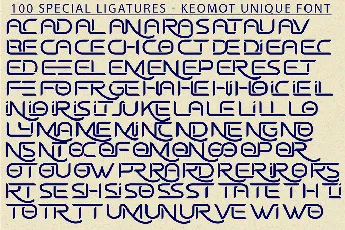 Keomot Unique Demo font