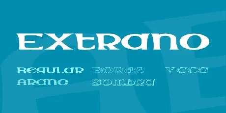 Extrano font