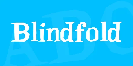 Blindfold font