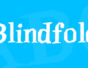 Blindfold font