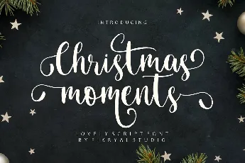 Christmas Moments font