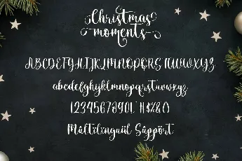 Christmas Moments font