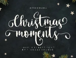 Christmas Moments font