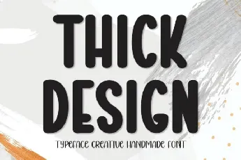 Thick Design Display font