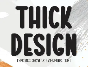 Thick Design Display font