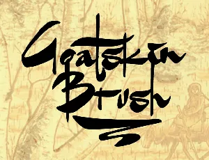 Goatskin Brush font