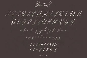 Dovetail Calligraphy Script font