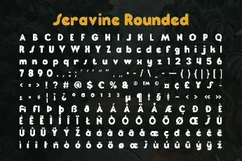 Seravine Rounded font