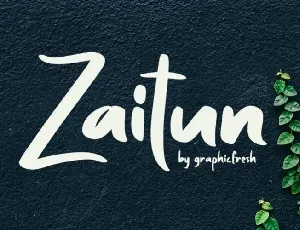 Zaitun Nature Branding font