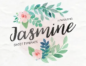 Jasmine Script Free font