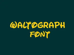 Waltograph Script font