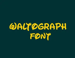 Waltograph Script font