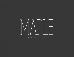 Maple font