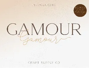 Gamour Free font