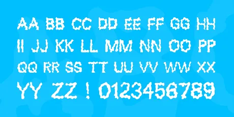 Blobs font