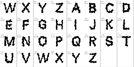 Blobs font