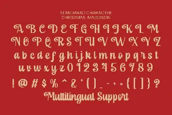 Christmas Maddison font