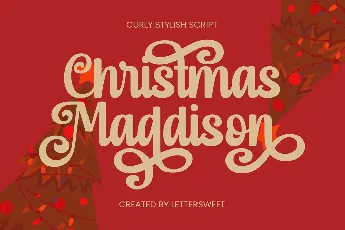 Christmas Maddison font