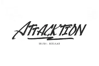 Attacktion Brush font