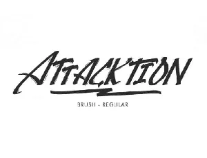 Attacktion Brush font