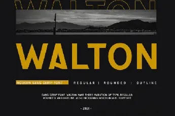 Walton font