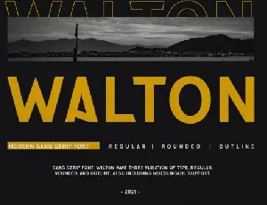 Walton font