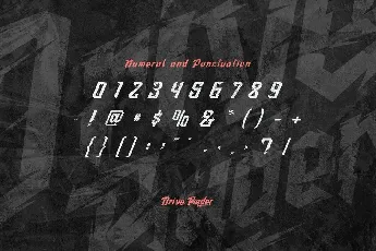 Drive Ryder font