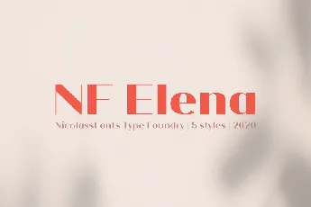 NF Elena font